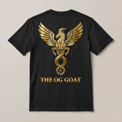 The OG GOAT" Gold Capricorn Premium Tee