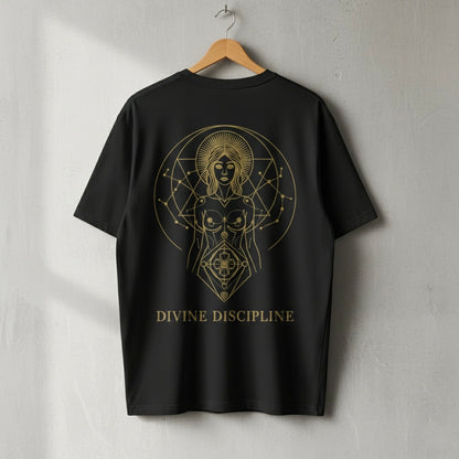 "Divine Discipline" Virgo Gold Graphic Tee