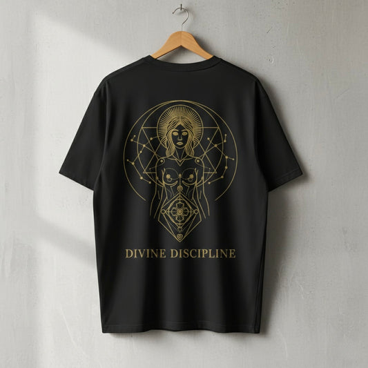 "Divine Discipline" Virgo Gold Graphic Tee