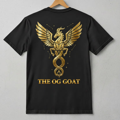 The OG GOAT" Gold Capricorn Premium Tee